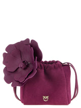 PINKO Purple Lambskin Clutch Bag