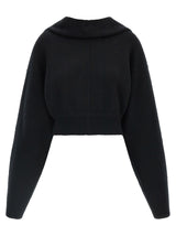 Rick Owens Black Cashmere Sweatshirt