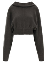 Rick Owens Gray Cashmere Hoodie