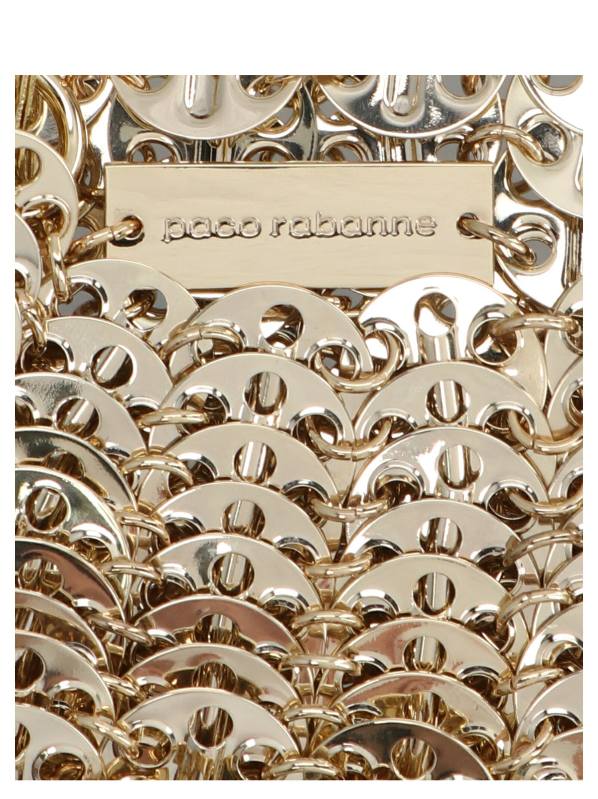 Paco Rabanne Gold Brass Shoulder Bag