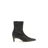 Staud Black Calf Leather Bos Taurus Ankle Boots
