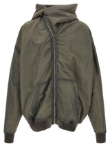 Rick Owens Gray Nylon Shell Jacket