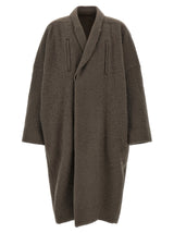 Rick Owens Gray Marabou Coat