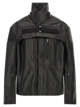Rick Owens Black Calfskin Leather Jacket