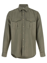 Brunello Cucinelli Bicolor Cotton Blouse