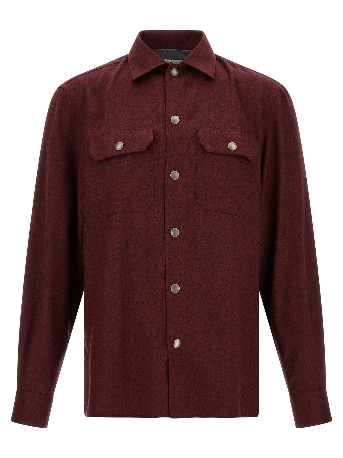 Brunello Cucinelli Bordeaux Virgin Wool Blouse