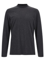 Brunello Cucinelli Gray Cotton T-Shirt