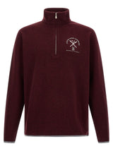 Brunello Cucinelli Bordeaux Cashmere Sweatshirt