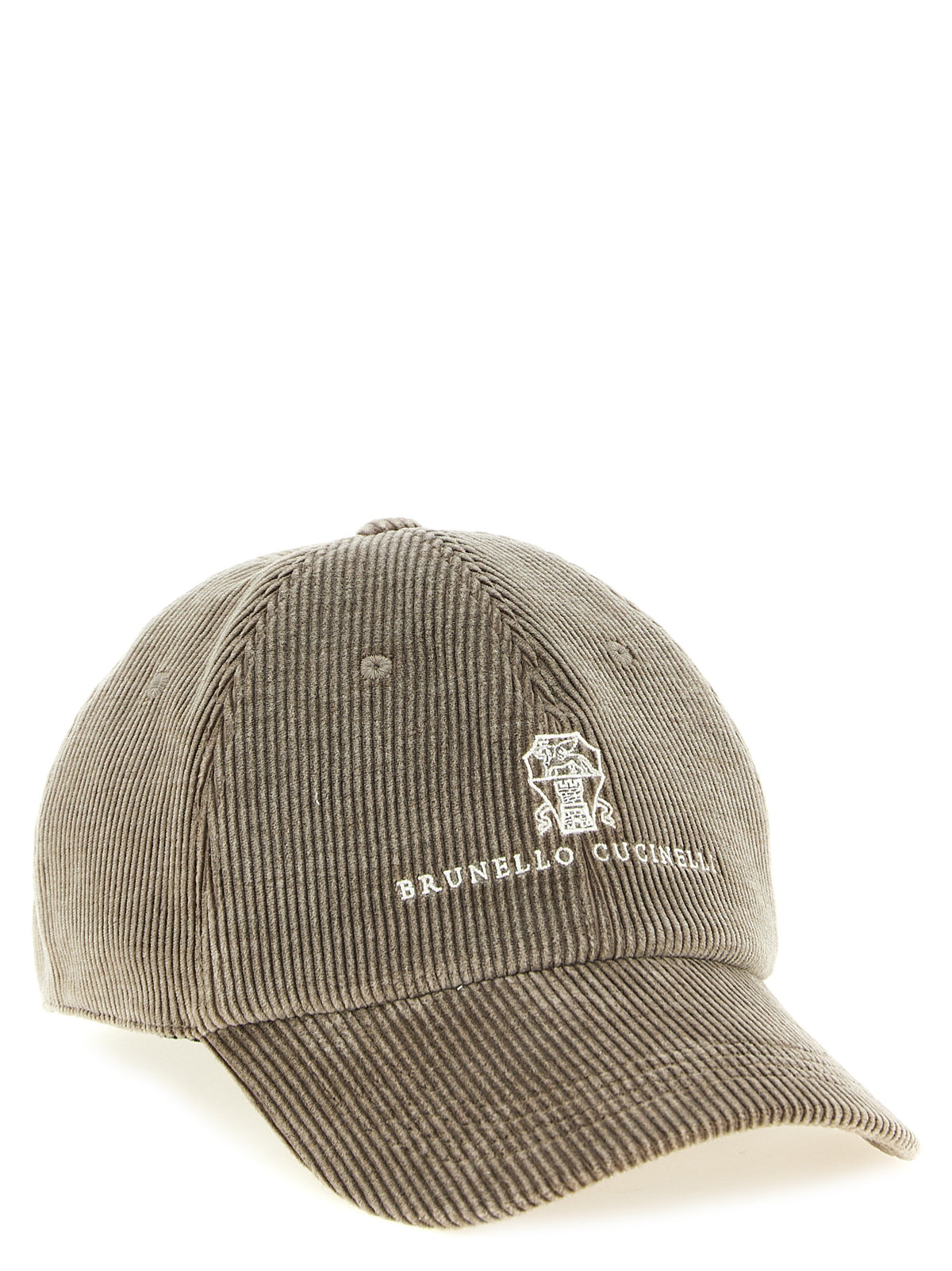 Brunello Cucinelli Gray Cotton Baseball Cap for Men