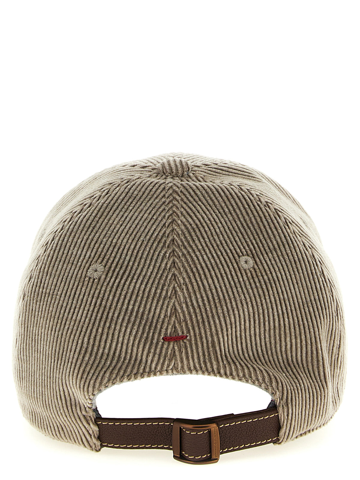 Brunello Cucinelli Gray Cotton Baseball Cap for Men