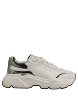 Dolce & Gabbana ]White Silver Daymaster Men Sneakers Shoes