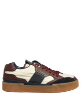 Dolce & Gabbana Multicolor Leather MIAMI Low Top Sneakers Shoes