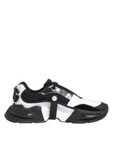 Dolce & Gabbana White Black Logo Airmaster Men Sneakers Shoes