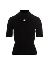 Courrèges Bicolor Viscose Cardigan