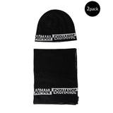 Armani Exchange Black Marabou Scarf