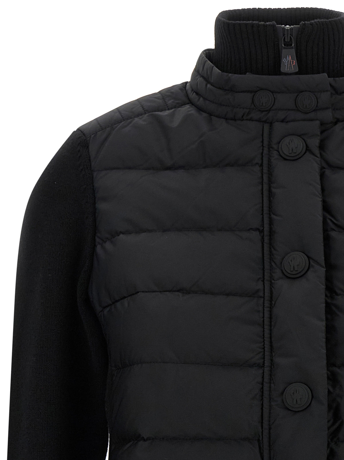 Moncler Grenoble Black Polyamide Cardigan