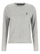 Polo Ralph Lauren Gray Cotton Long Sleeve T-Shirt
