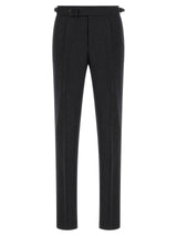 Pal Zileri Gray Wool Dress Pants