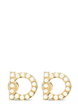Ferragamo Gold Brass Earrings