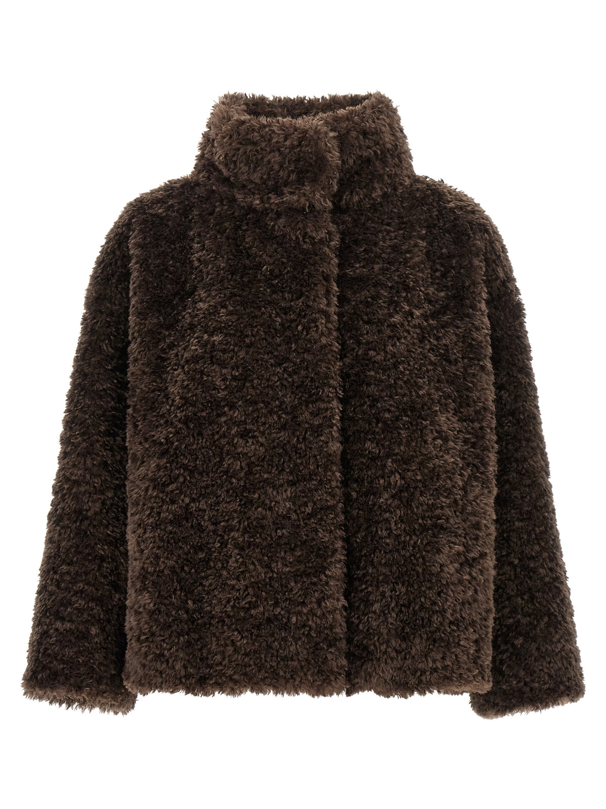 Herno Brown Polyester Full-Length Jacket