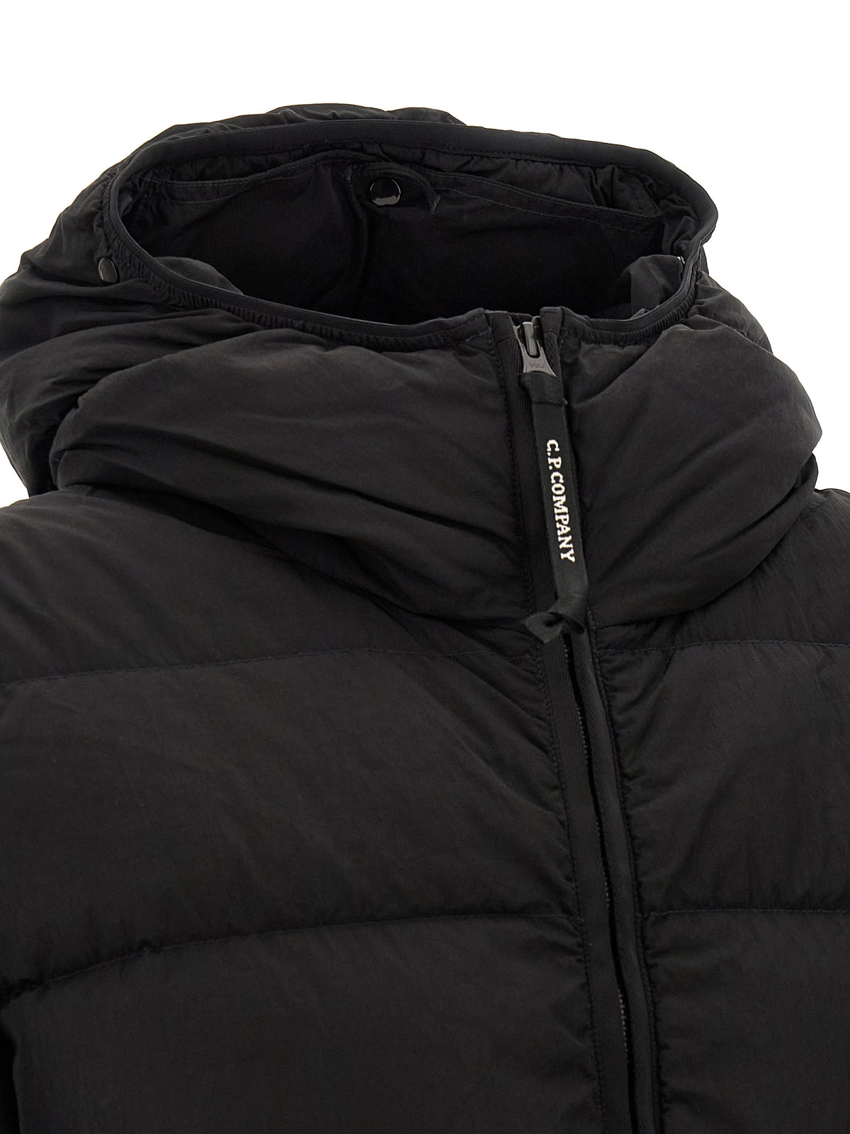 C.P. Company Black Polyamide Full-Length Jacket