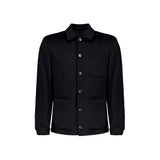 Autore Black Wool Full-Length Jacket
