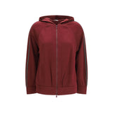 Brunello Cucinelli Bordeaux Cotton Sweatshirt