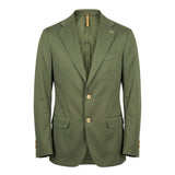 Roberto Pepe Luxury Green Cotton Men Jacket