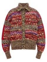 Dries Van Noten Multicolor Wool Cardigan
