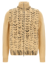 Maison Margiela Beige Virgin Wool Cardigan