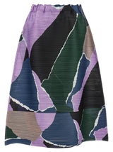 PLEATS PLEASE ISSEY MIYAKE Multicolor Polyester Midi Skirt