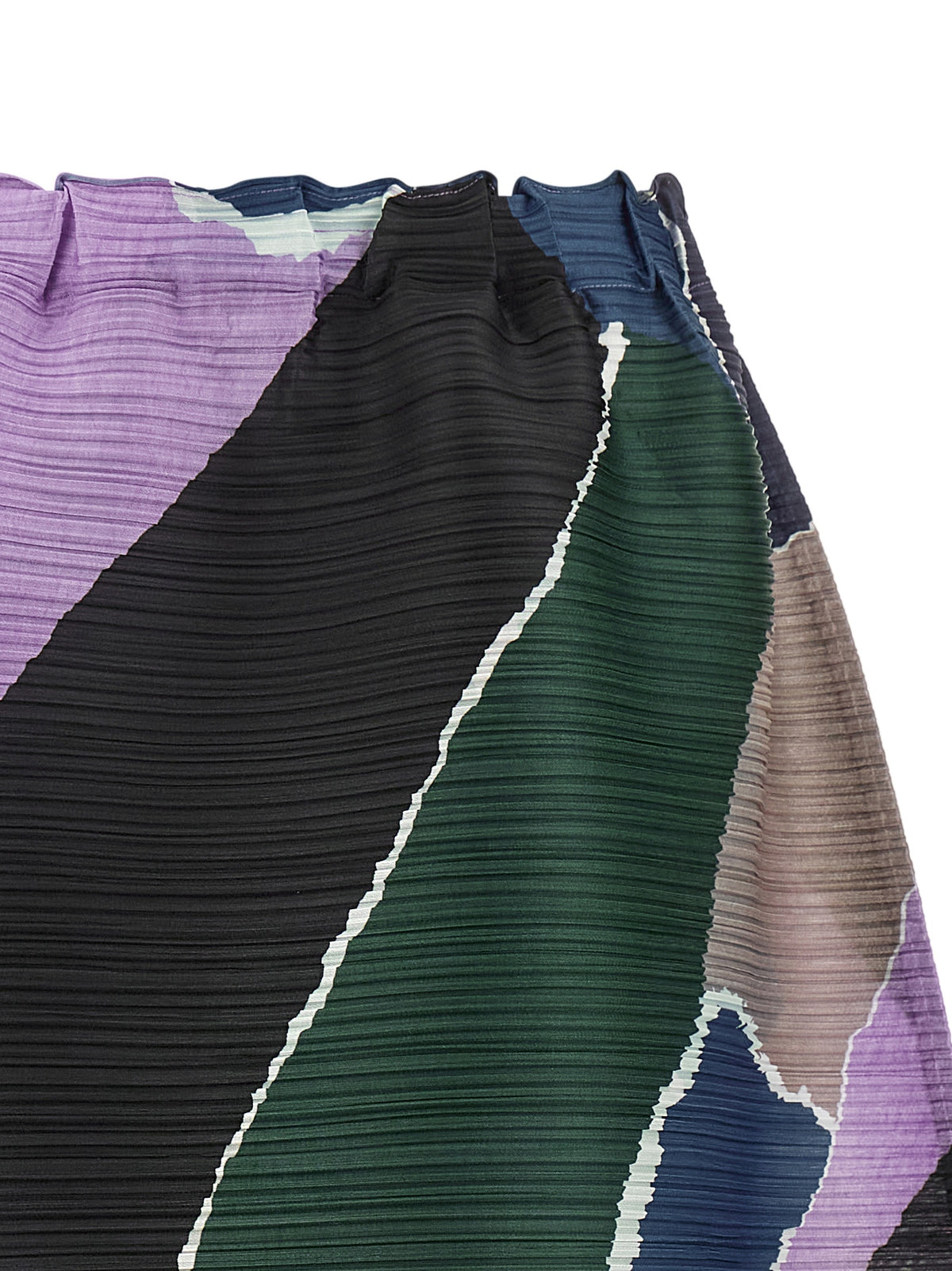PLEATS PLEASE ISSEY MIYAKE Multicolor Polyester Midi Skirt