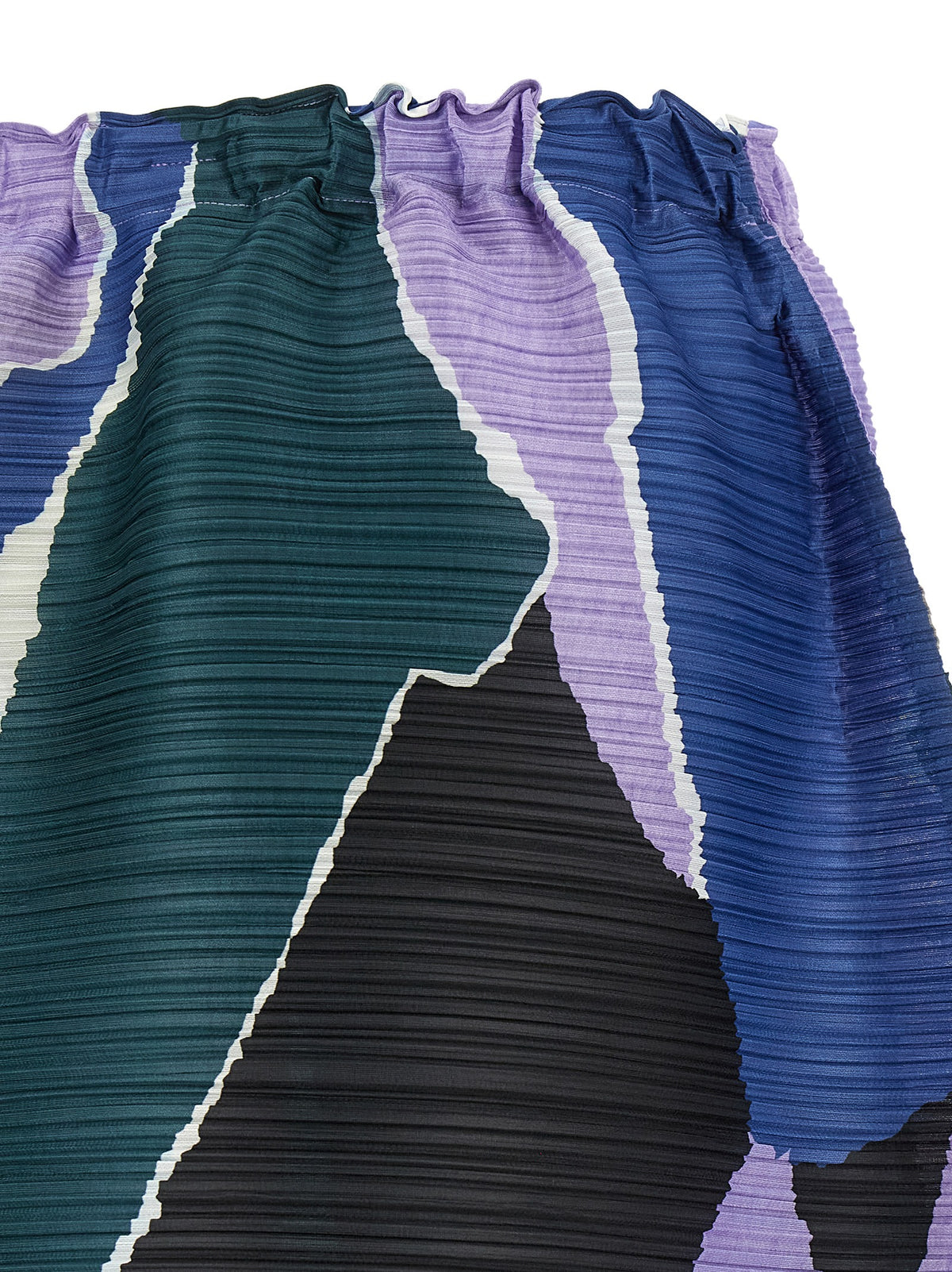 PLEATS PLEASE ISSEY MIYAKE Multicolor Polyester Midi Skirt