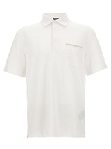 ZEGNA White Cotton Polo Shirt