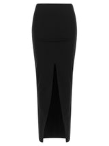 Rick Owens Black Viscose Mini Skirt