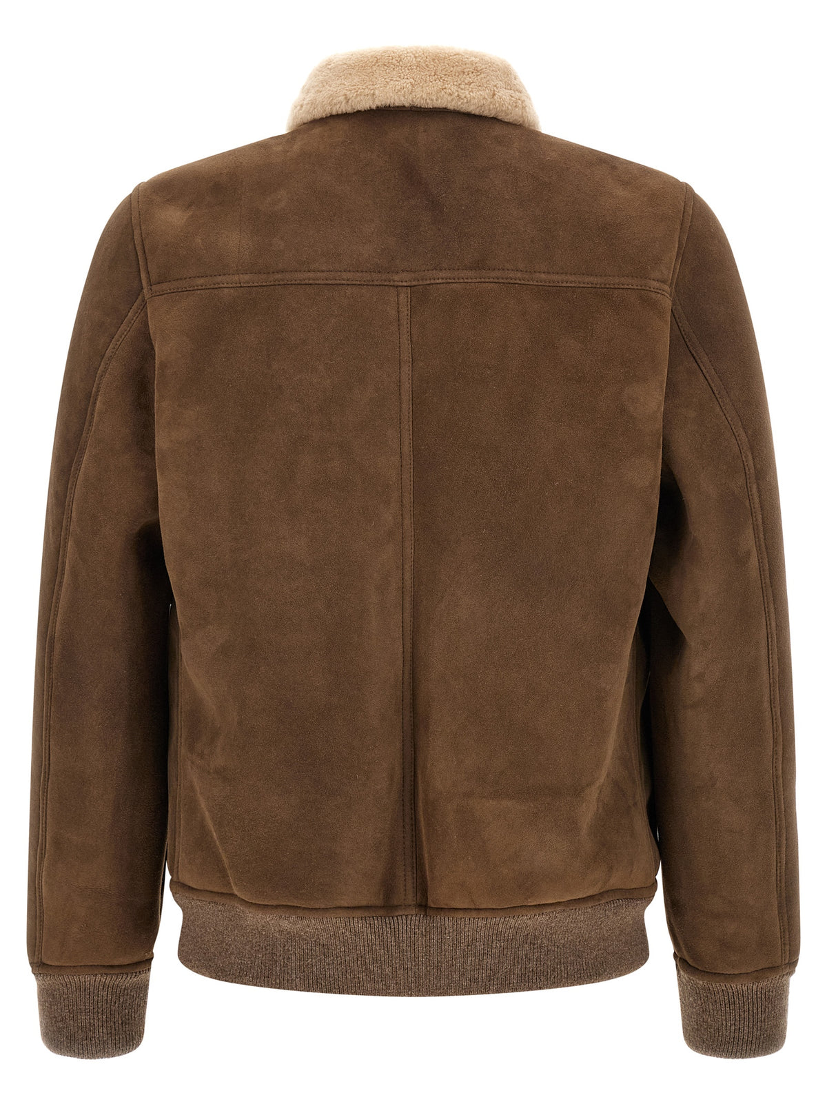 MooRER Brown Wool Bomber