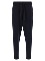 Roberto Collina Blue Merino Wool Joggers (Workout Pants)