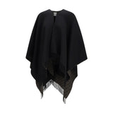 Fendi Black Wool Oves Aries Scarf