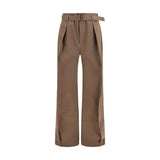Lemaire Brown Polyester Casual Pants