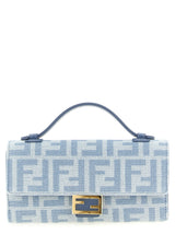 Fendi Blue Cotton Cardholder