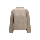 Brunello Cucinelli Beige Wool Oves Aries Turtleneck