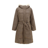 Brunello Cucinelli Brown Wool Oves Aries Coat