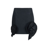 Blumarine Black Polyester Mini Skirt