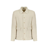 Autore Beige Virgin Wool Full-Length Jacket
