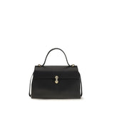 Savette Black Calf Leather Bos Taurus Shoulder Bag