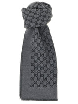 Gucci Gray Wool Scarf