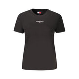Tommy Hilfiger Black Cotton Women's T-Shirt