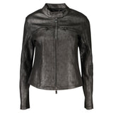 Desigual Black Polyester Biker Jacket