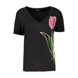 Desigual Black Cotton T-Shirt