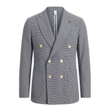 Roberto Pepe Luxury Blue Cotton Men Jacket